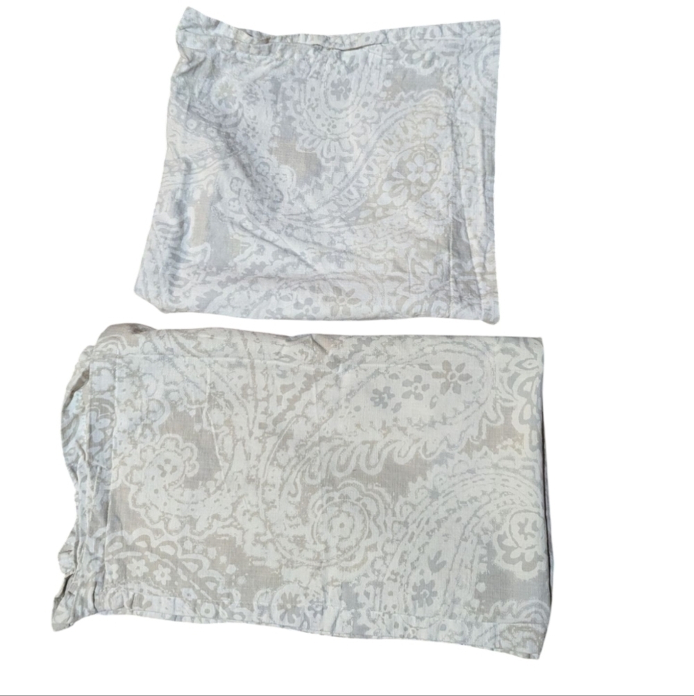 Tommy Hilfiger Shams Cotton Pattern King and Euro Set of 2 Cottagecore